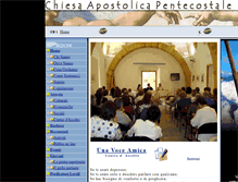 Tablet Screenshot of chiesaapostolicapentecostale.org